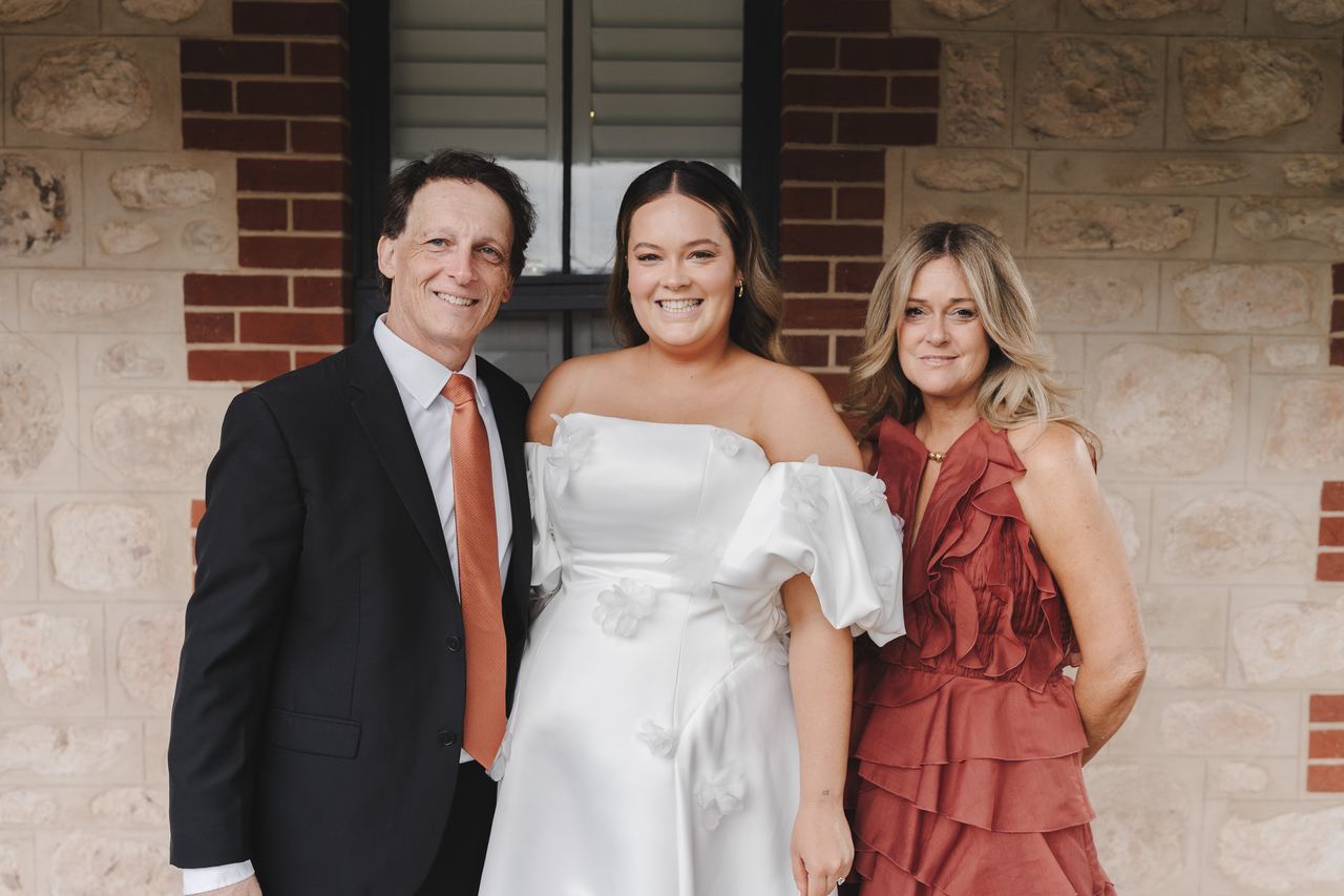 Family photos on the verandah