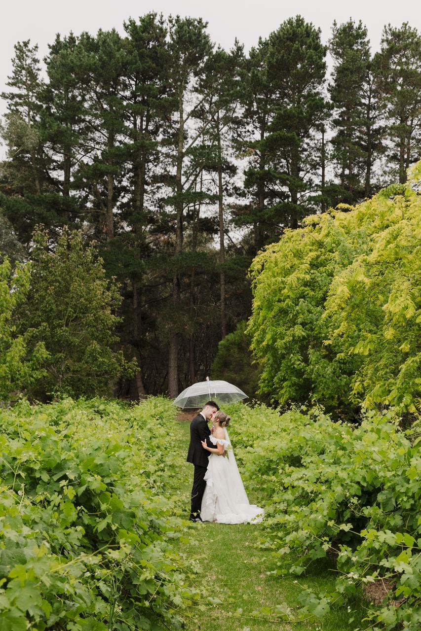 Jason and Lily among the trees